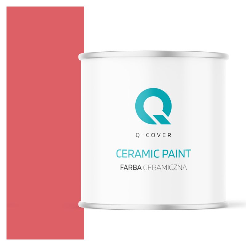 Farba Ceramiczna Do Ścian i Sufitów Q-Cover Czerwony H3525 Głęboki Mat 2L