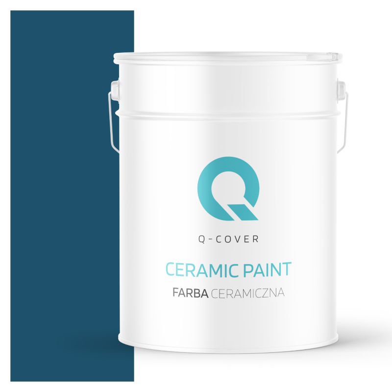 Farba Ceramiczna Do Ścian i Sufitów Q-Cover Granatowy H0508 Głęboki Mat 10L