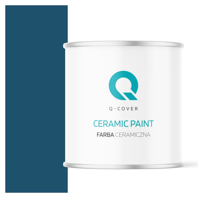 Farba Ceramiczna Do Ścian i Sufitów Q-Cover Granatowy H0508 Głęboki Mat 2L
