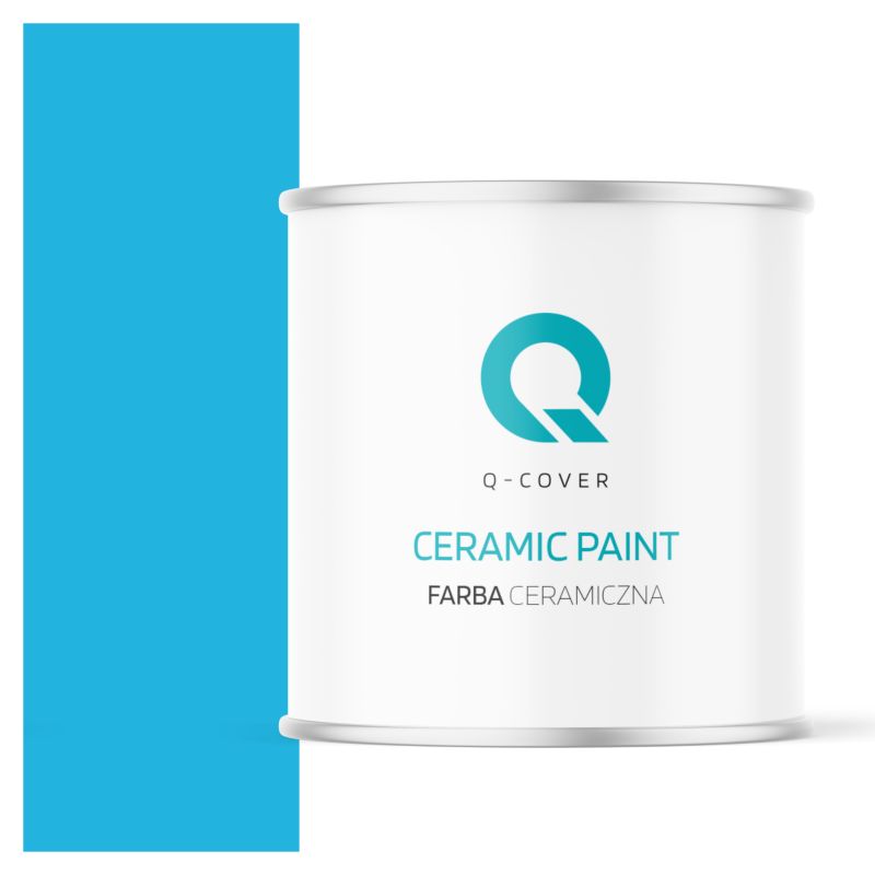 Farba Ceramiczna Do Ścian i Sufitów Q-Cover Niebieski H0340 Głęboki Mat 2L