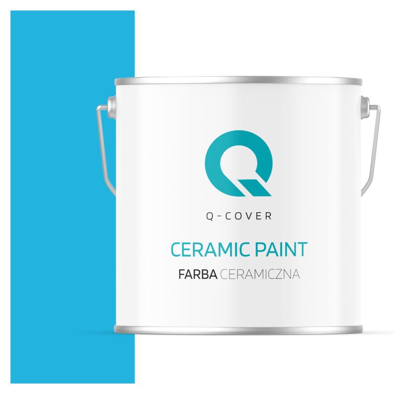 Farba Ceramiczna Do Ścian i Sufitów Q-Cover Niebieski H0340 Głęboki Mat 5L