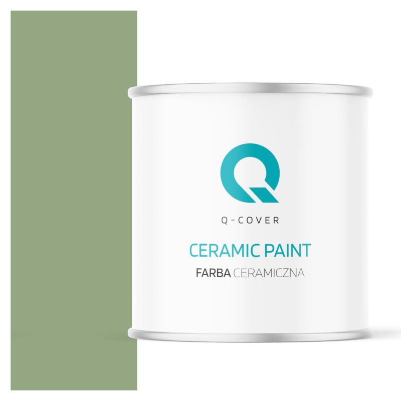 Farba Ceramiczna Do Ścian i Sufitów Q-Cover Oliwkowy ciemny H2036 Głęboki Mat 2L