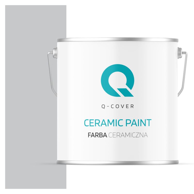 Farba Ceramiczna Do Ścian i Sufitów Q-Cover Szary jasny H1061 Głęboki Mat 5L