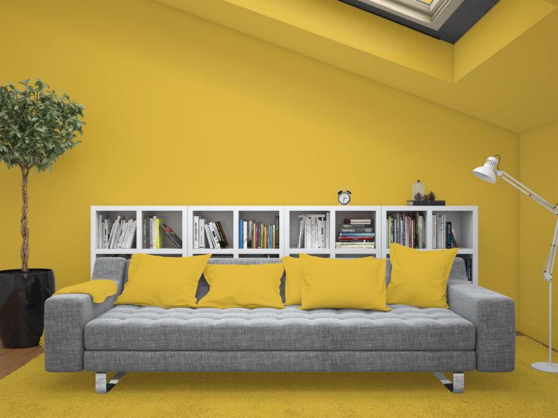 Farba Ceramiczna Do Ścian i Sufitów Q-Cover Złocisty H7064 Głęboki Mat 2L