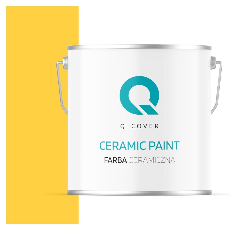 Farba Ceramiczna Do Ścian i Sufitów Q-Cover Złocisty H7064 Głęboki Mat 5L