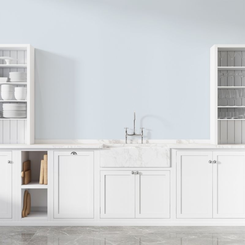 Farba Ceramiczna do Kuchni i Łazienki Zmywalna NIKKI Biel złamana w błękit H0179 Głęboki Mat 5L
