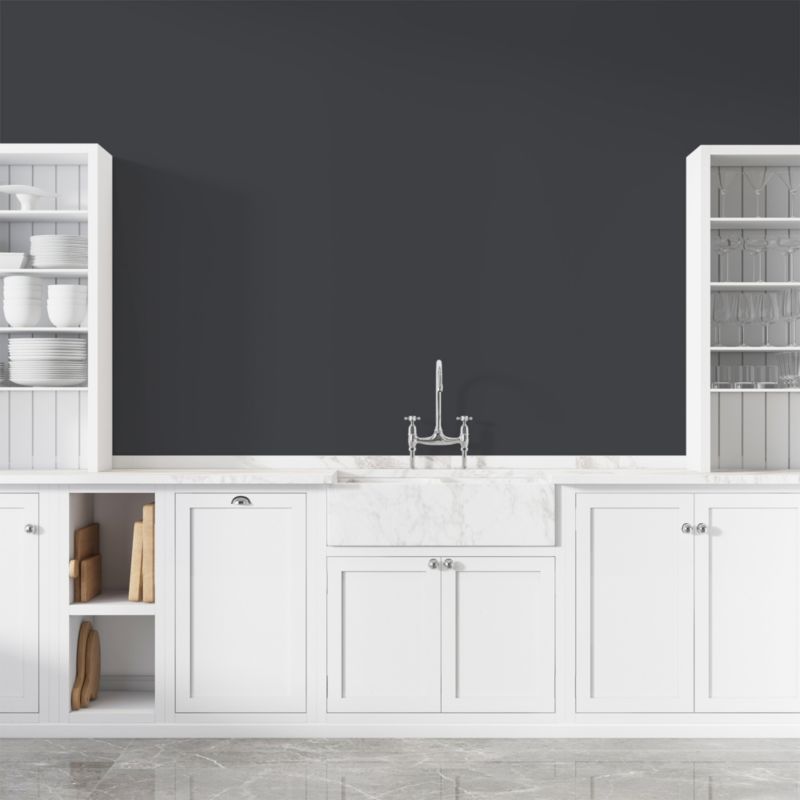 Farba Ceramiczna do Kuchni i Łazienki Zmywalna NIKKI Czarny H0907 Głęboki Mat 10L