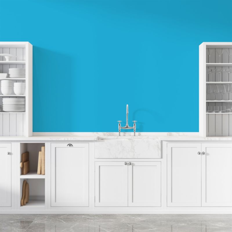 Farba Ceramiczna do Kuchni i Łazienki Zmywalna NIKKI Niebieski H0340 Głęboki Mat 5L