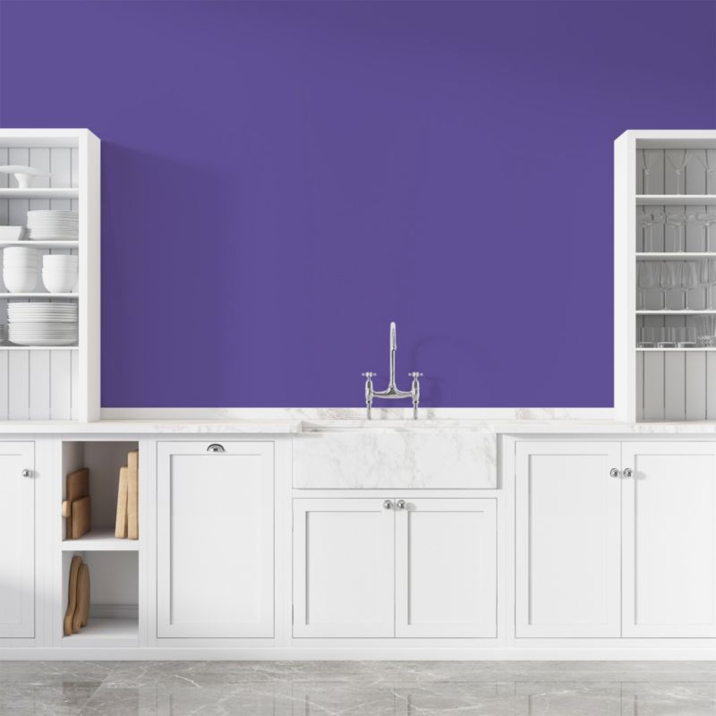 Farba Ceramiczna do Kuchni i Łazienki Zmywalna NIKKI Purpurowy H2711 Głęboki Mat 5L
