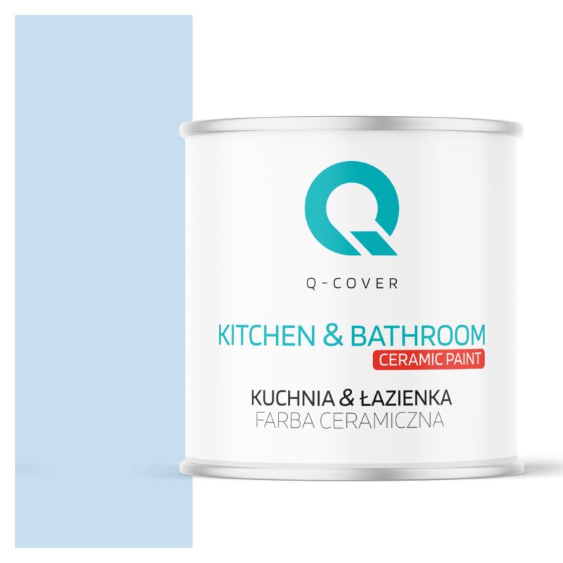 Farba Ceramiczna Kuchnia & Łazienka Q-Cover Błękit H0169 Głęboki Mat 2L