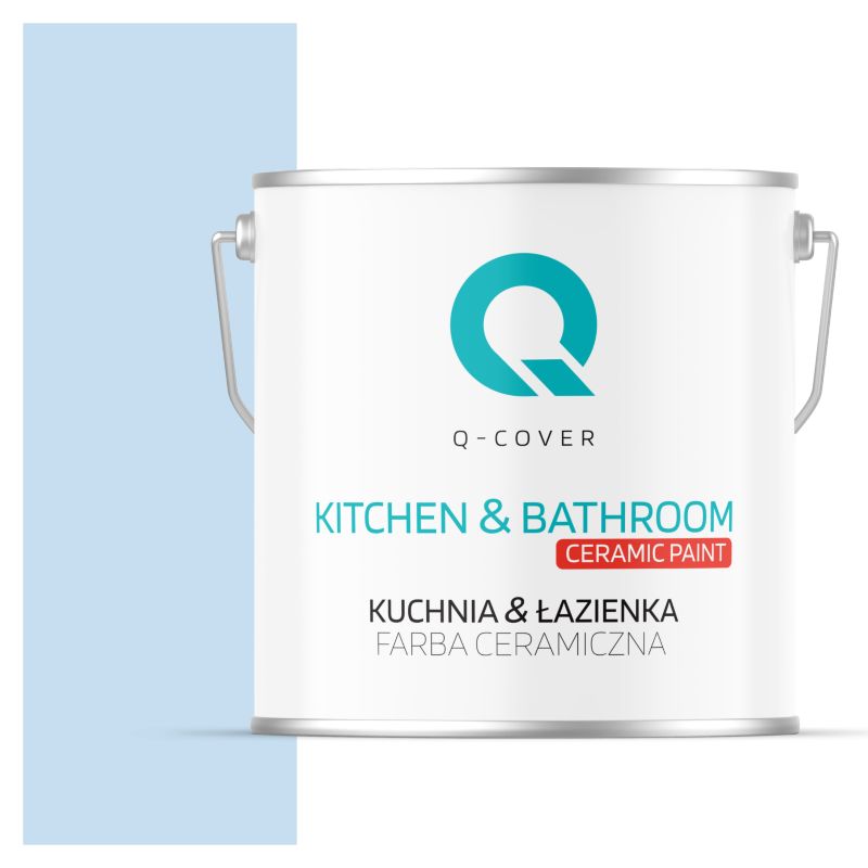 Farba Ceramiczna Kuchnia & Łazienka Q-Cover Błękit H0169 Głęboki Mat 5L