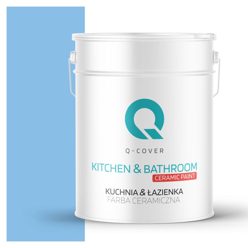 Farba Ceramiczna Kuchnia & Łazienka Q-Cover Błękit królewski H0141 Głęboki Mat 10L