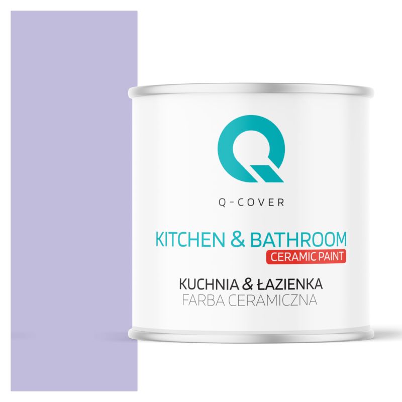 Farba Ceramiczna Kuchnia & Łazienka Q-Cover Fioletowy jasny H2651 Głęboki Mat 2L