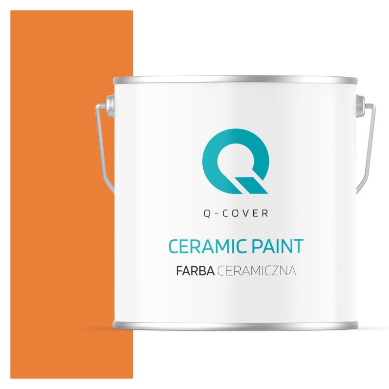 Farba Ceramiczna Kuchnia & Łazienka Q-Cover Pomarańczowy intensywny H5933 Głęboki Mat 5L
