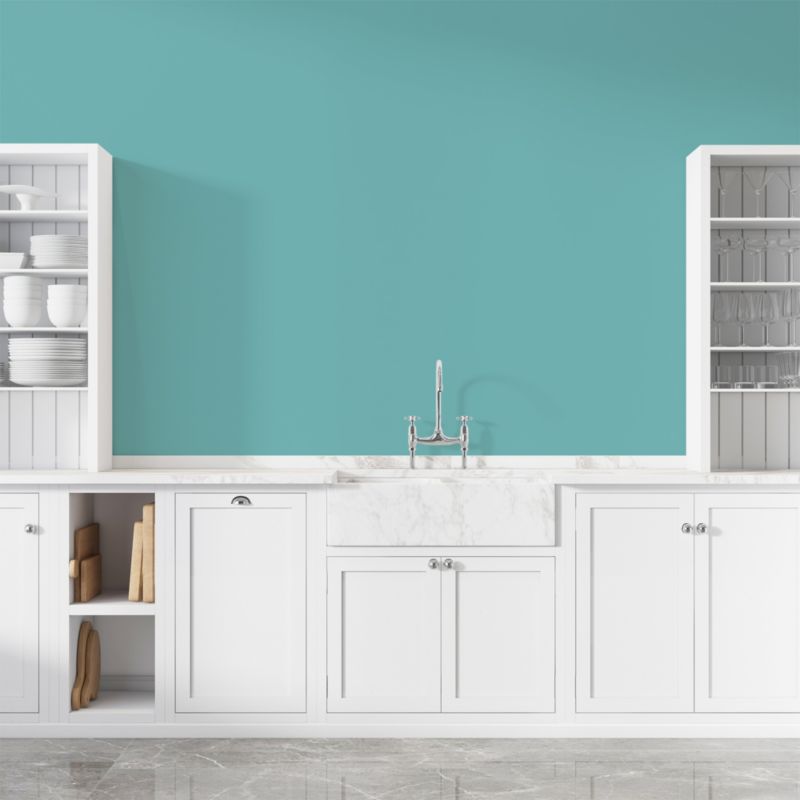 Farba Ceramiczna Kuchnia & Łazienka Q-Cover Turkusowy H1441 Głęboki Mat 2L