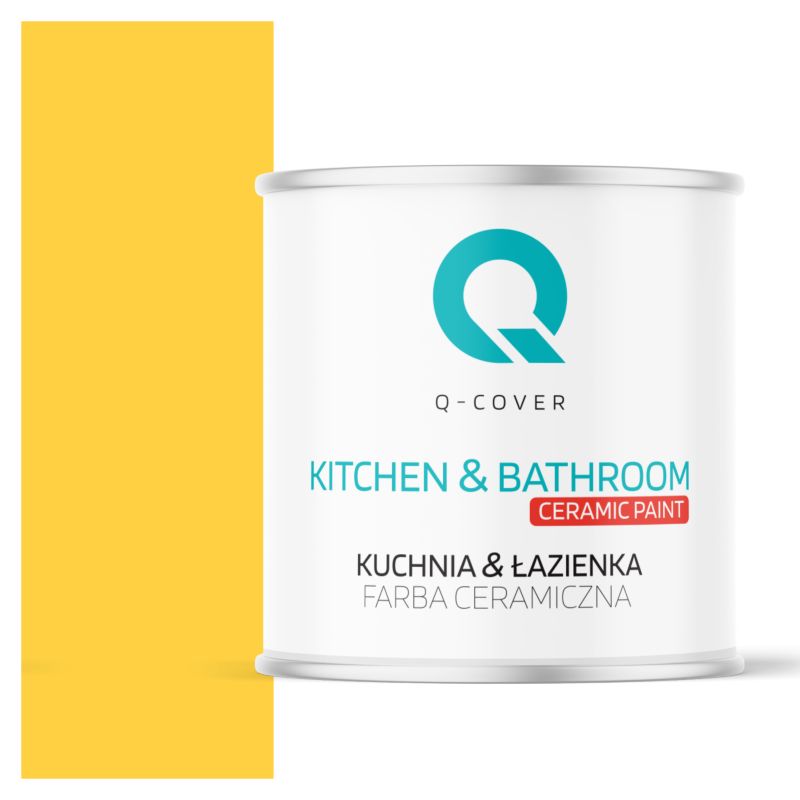 Farba Ceramiczna Kuchnia & Łazienka Q-Cover Złocisty H7064 Głęboki Mat 2L