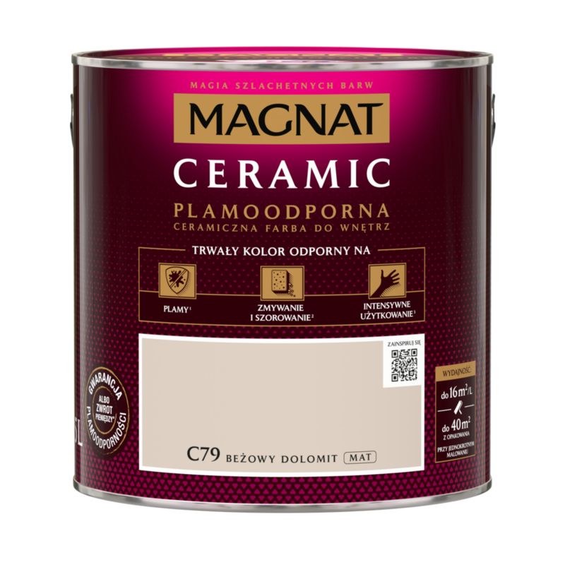 Farba ceramiczna Magnat Cer beżowy dolomit 2,5 l
