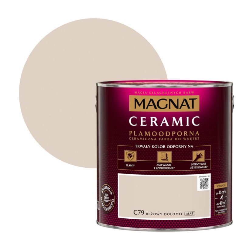 Farba ceramiczna Magnat Cer beżowy dolomit 2,5 l