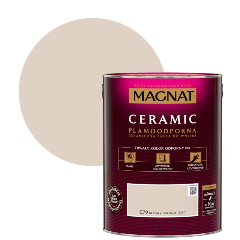 Farba ceramiczna Magnat Cer beżowy dolomit 5 l