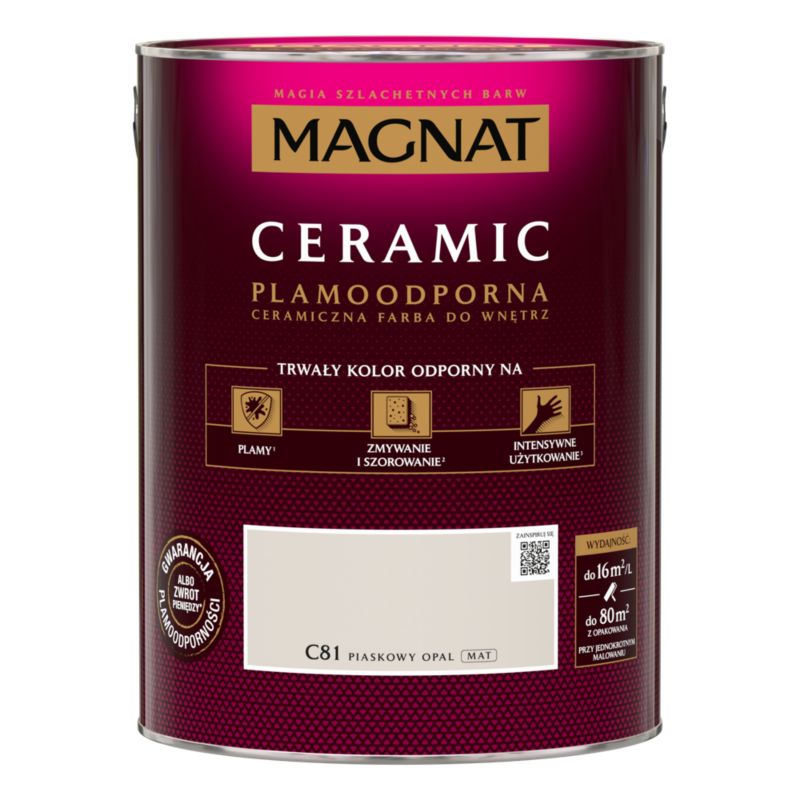 Farba ceramiczna Magnat Cer piaskowy opal 5 l