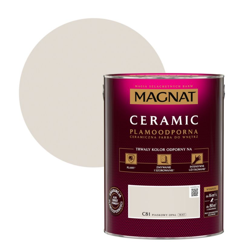 Farba ceramiczna Magnat Cer piaskowy opal 5 l