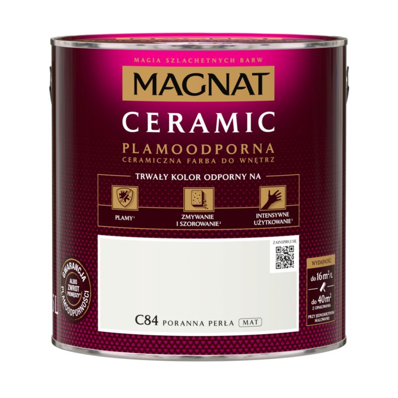 Farba ceramiczna Magnat Cer poranna perła 2,5 l