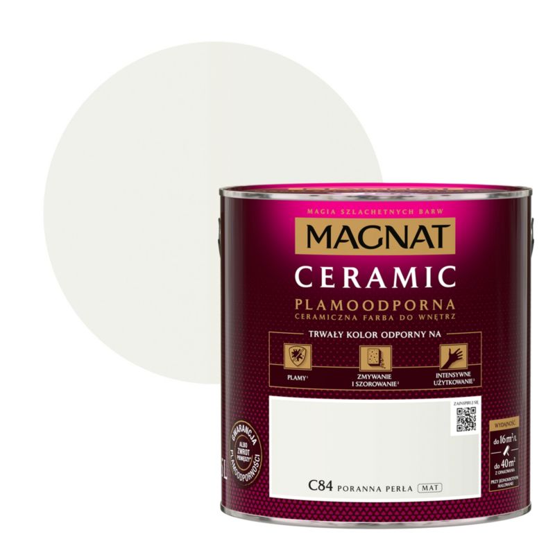 Farba ceramiczna Magnat Cer poranna perła 2,5 l