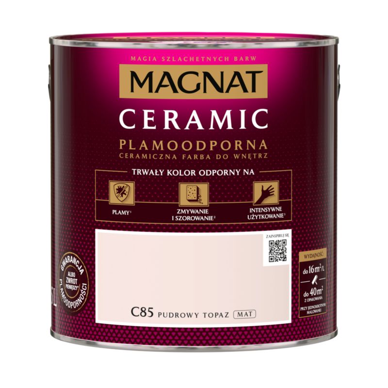 Farba ceramiczna Magnat Cer pudrowy topaz 2,5 l