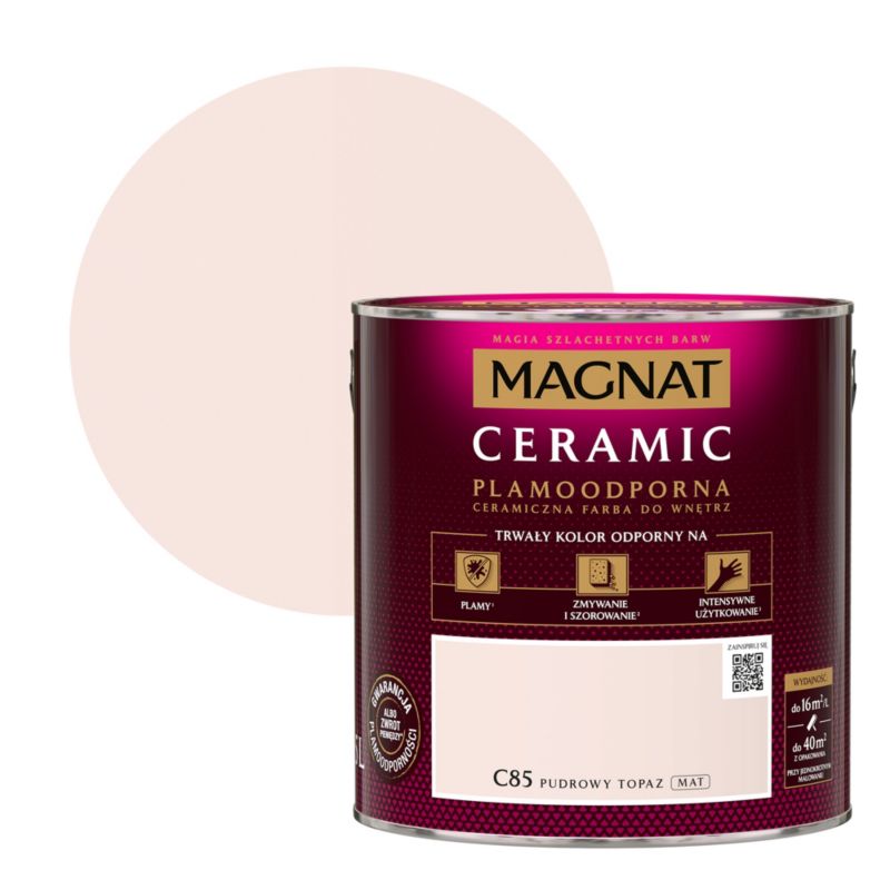 Farba ceramiczna Magnat Cer pudrowy topaz 2,5 l