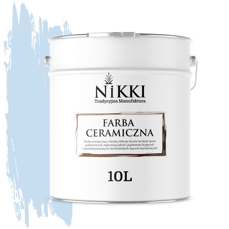 Farba Ceramiczna Wewnętrzna Ściany i Sufity NIKKI Błękit H0169 Głęboki Mat 10L