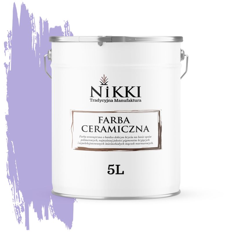 Farba Ceramiczna Wewnętrzna Ściany i Sufity NIKKI Wrzosowy H2743 Głęboki Mat 5L