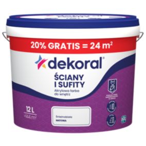 Farba Dekoral Ściany i Sufity 12 l + 20% gratis