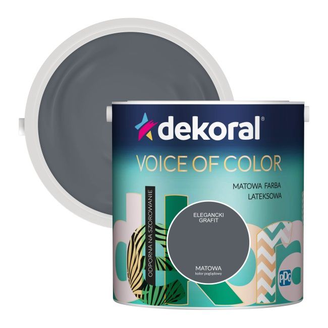 Farba Dekoral Voice of Color elegancki grafit 2,5 l