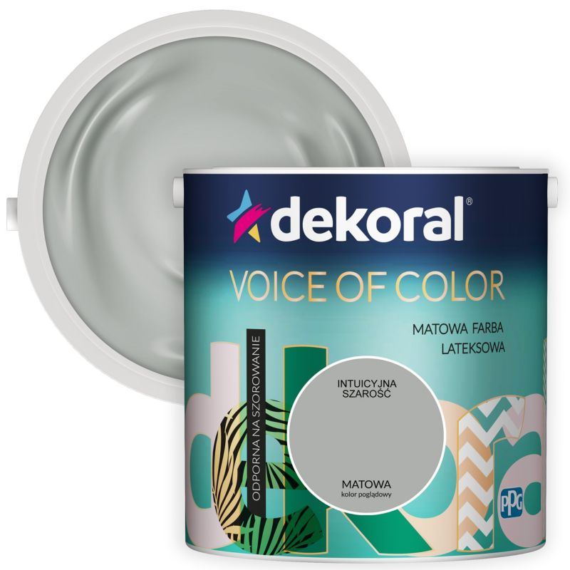 Farba Dekoral Voice of Color intuicyjna szarość 2,5 l