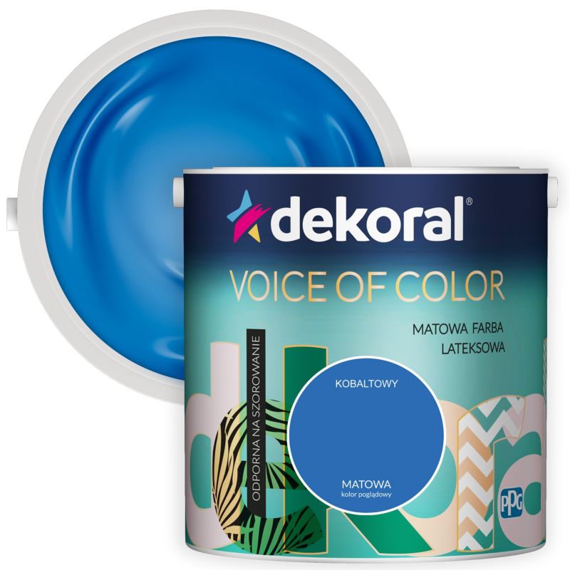 Farba Dekoral Voice of Color kobaltowy 2,5 l