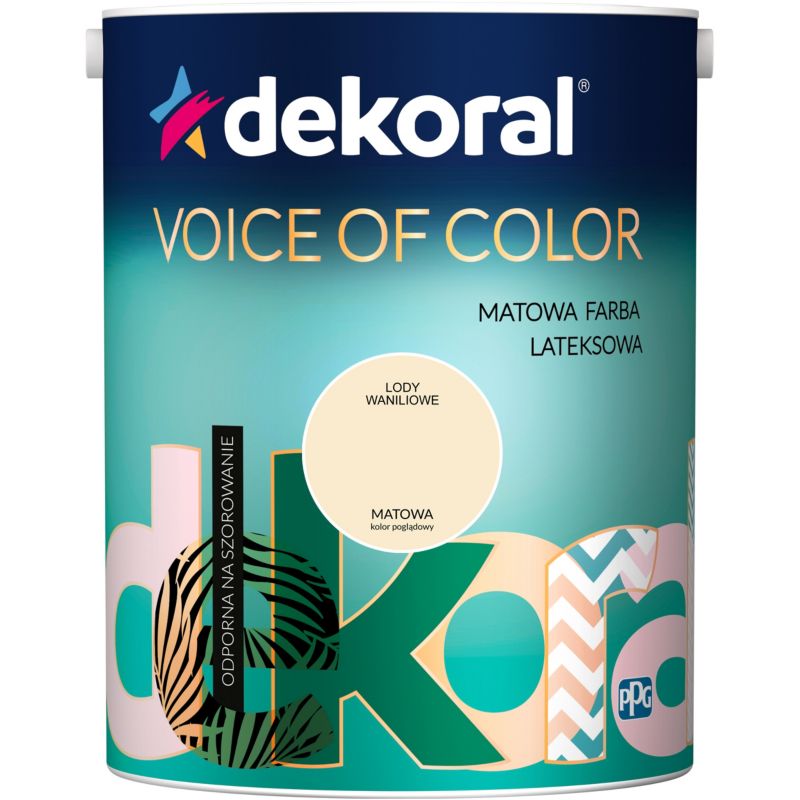 Farba Dekoral Voice of Color lody waniliowe 5 l