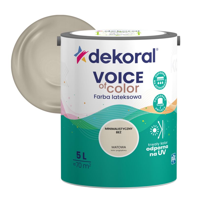 Farba Dekoral Voice of Color minimalistyczny beż 5 l