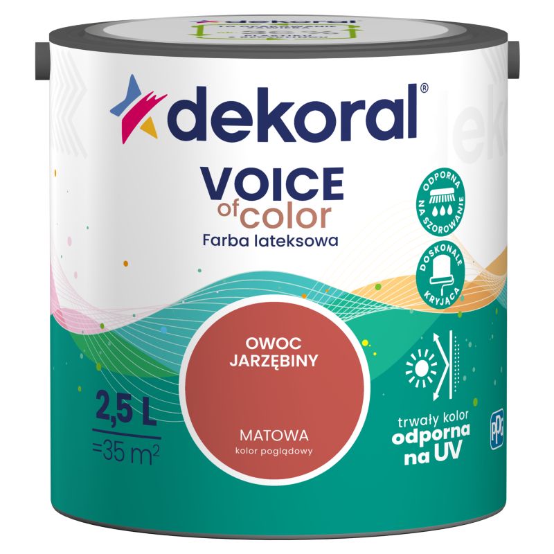 Farba Dekoral Voice of Color owoc jarzębiny 2,5 l