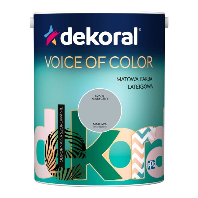 Farba Dekoral Voice of Color szary klasyczny 5 l