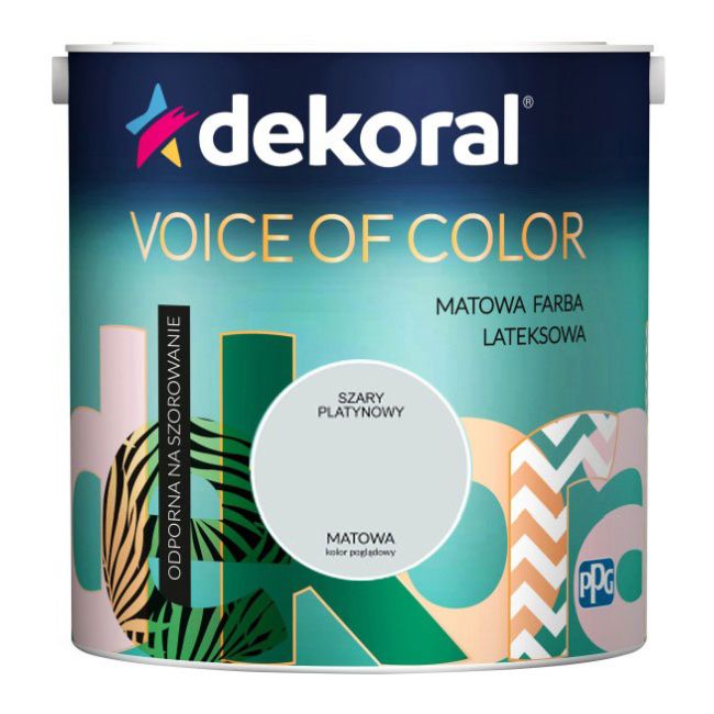 Farba Dekoral Voice of Color szary platynowy 2,5 l