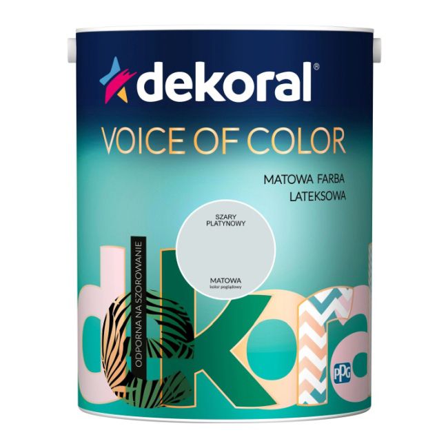 Farba Dekoral Voice of Color szary platynowy 5 l