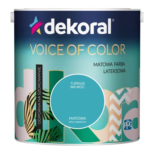 Farba Dekoral Voice of Color turkus ma moc 2,5 l