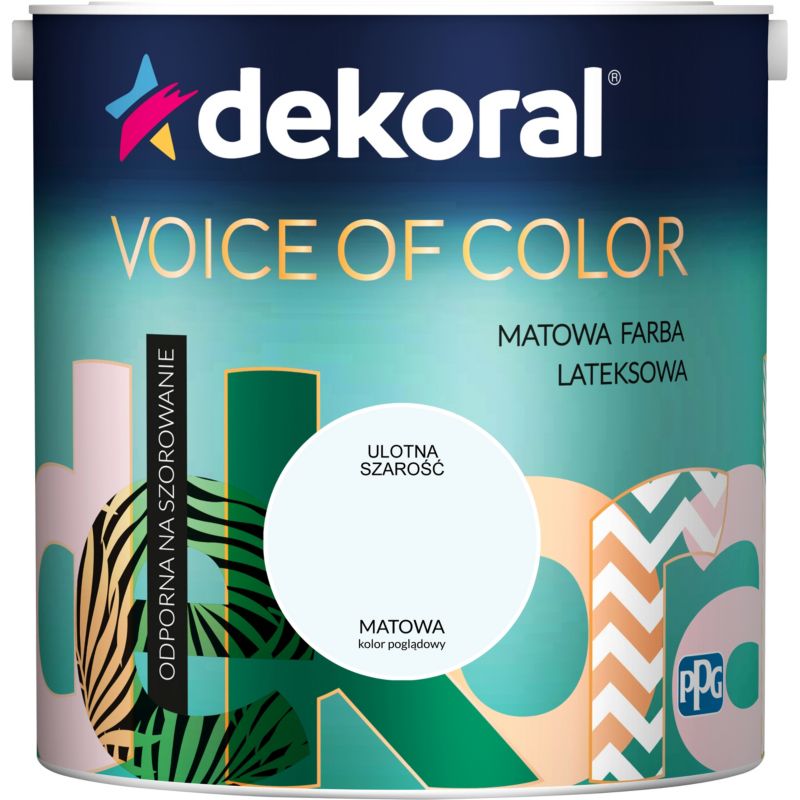 Farba Dekoral Voice of Color ulotna szarość 2,5 l