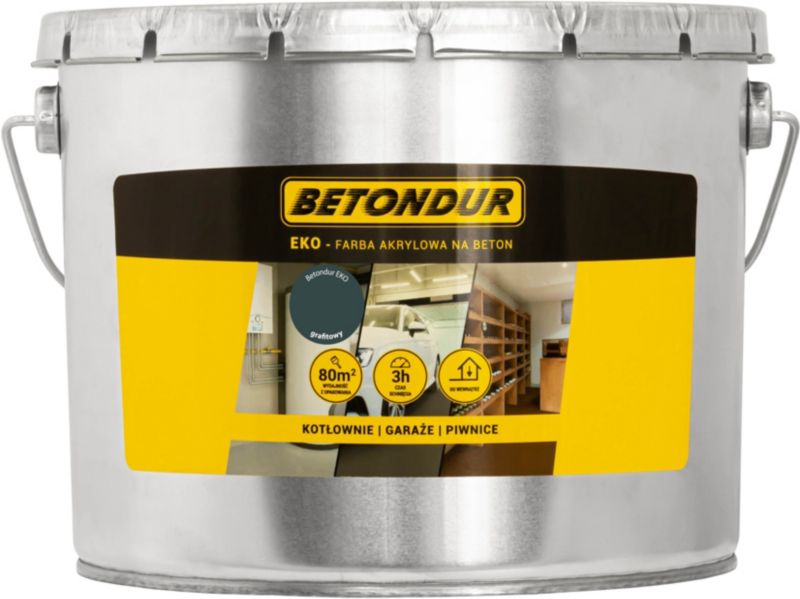 Farba do betonu Betondur Eko grafitowa 10 l
