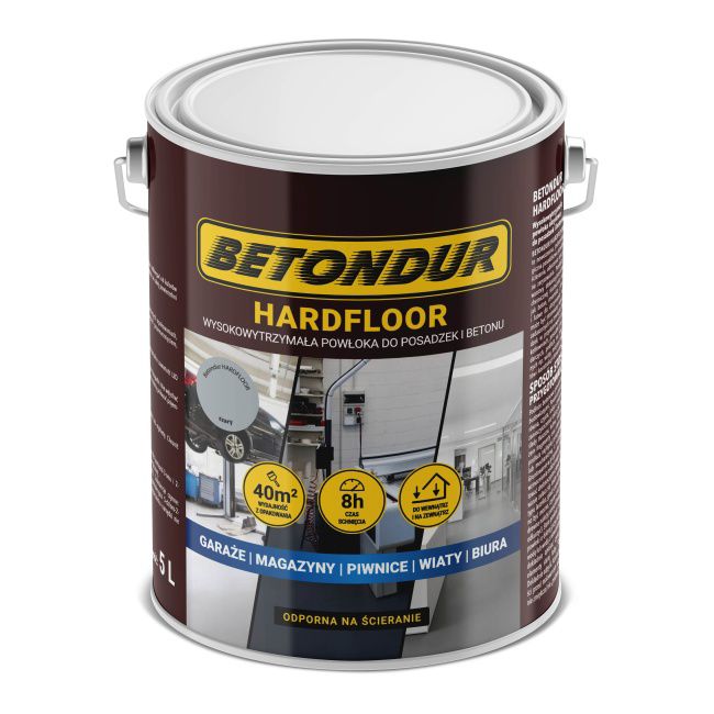 Farba do betonu Betondur Hardfloor szara 5 l