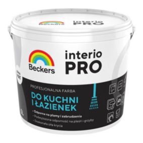 Farba do kuchni i łazienek Beckers Interio Pro biała 5 l