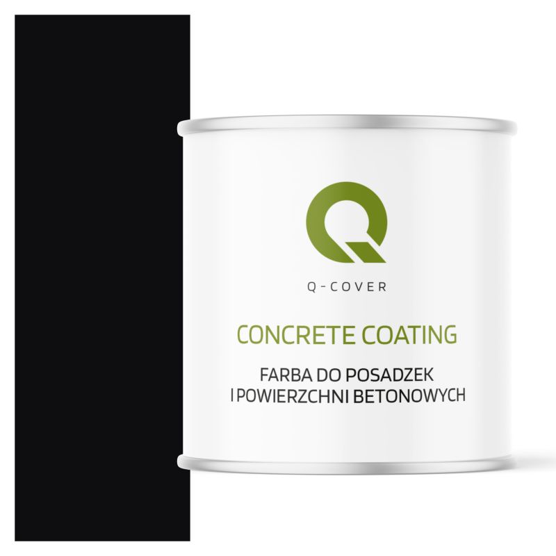 Farba do Posadzek i Powierzchni Betonowych Q-Cover Czarny RAL9005 2.5L