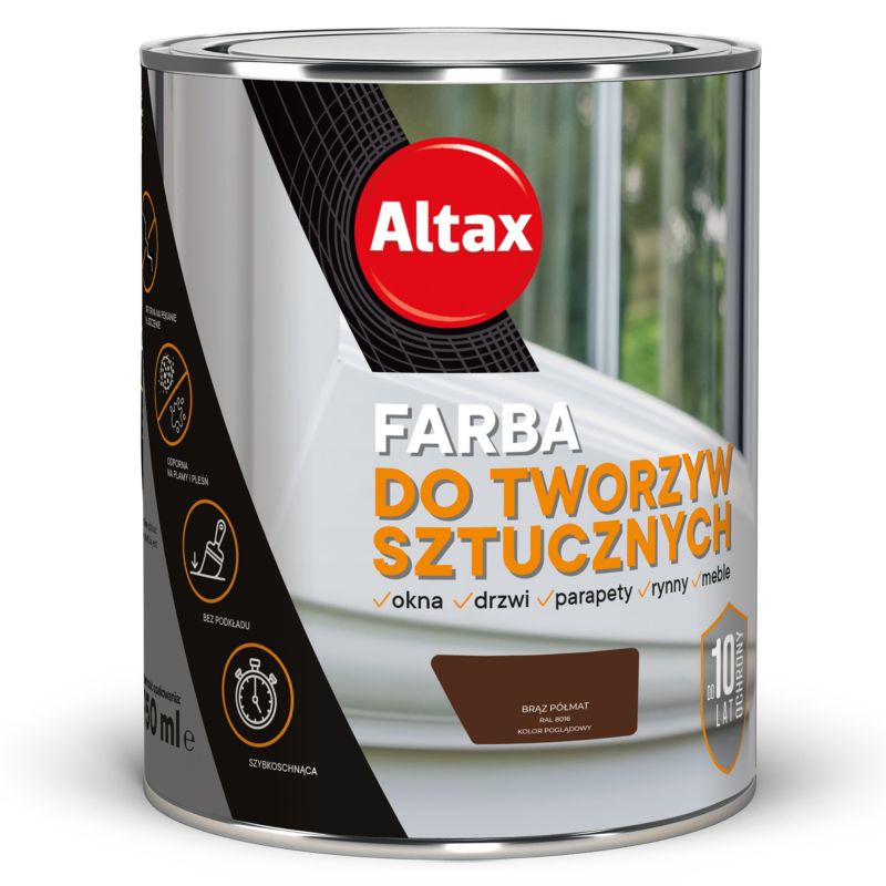 Farba do tworzyw sztucznych Altax brąz 0,75 l