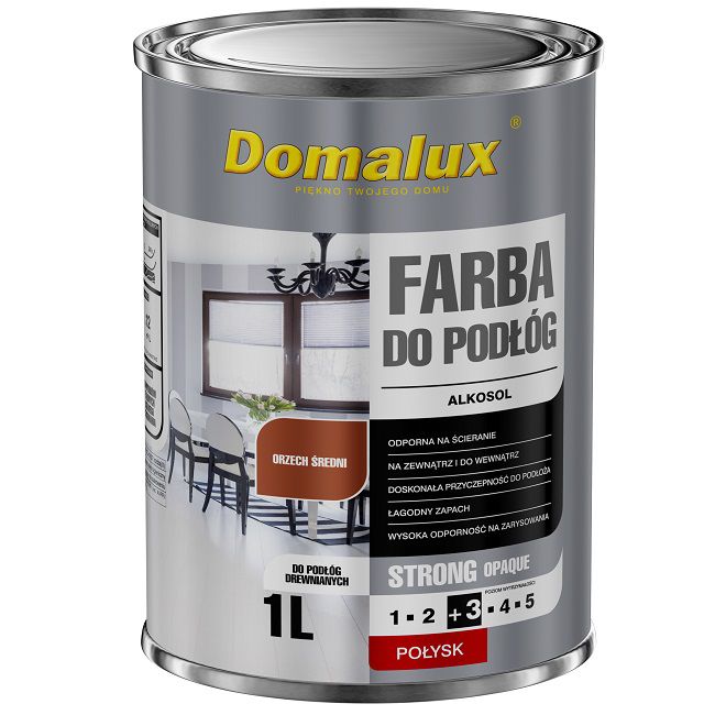 Farba Domalux Alkosol średni orzech 1 l