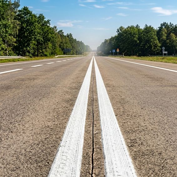 Farba Drogowa Biała Bauhus Akrylowa do Asfaltu i Betonu 0,8 L 1 szt.